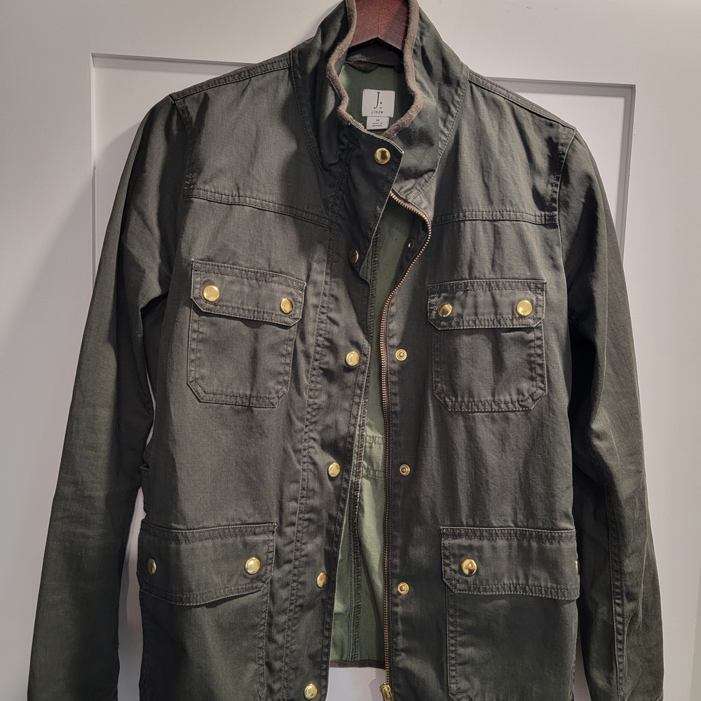 J. Crew Olive Military Field Jacket